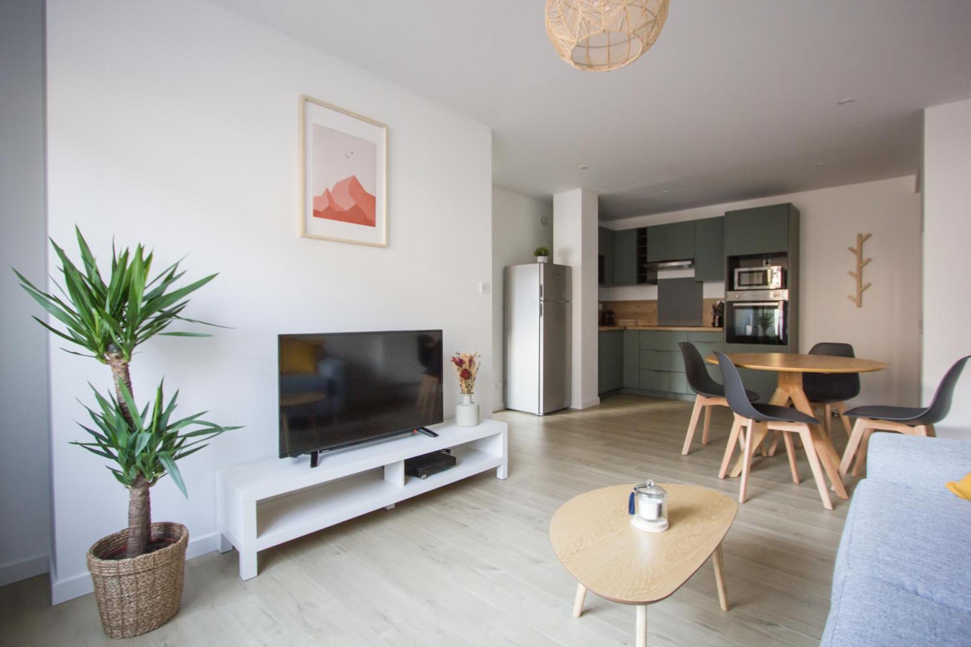 L'Olivier - Appartement Moderne Et Chaleureux - Tram Et Parc Grenoble Exterior photo